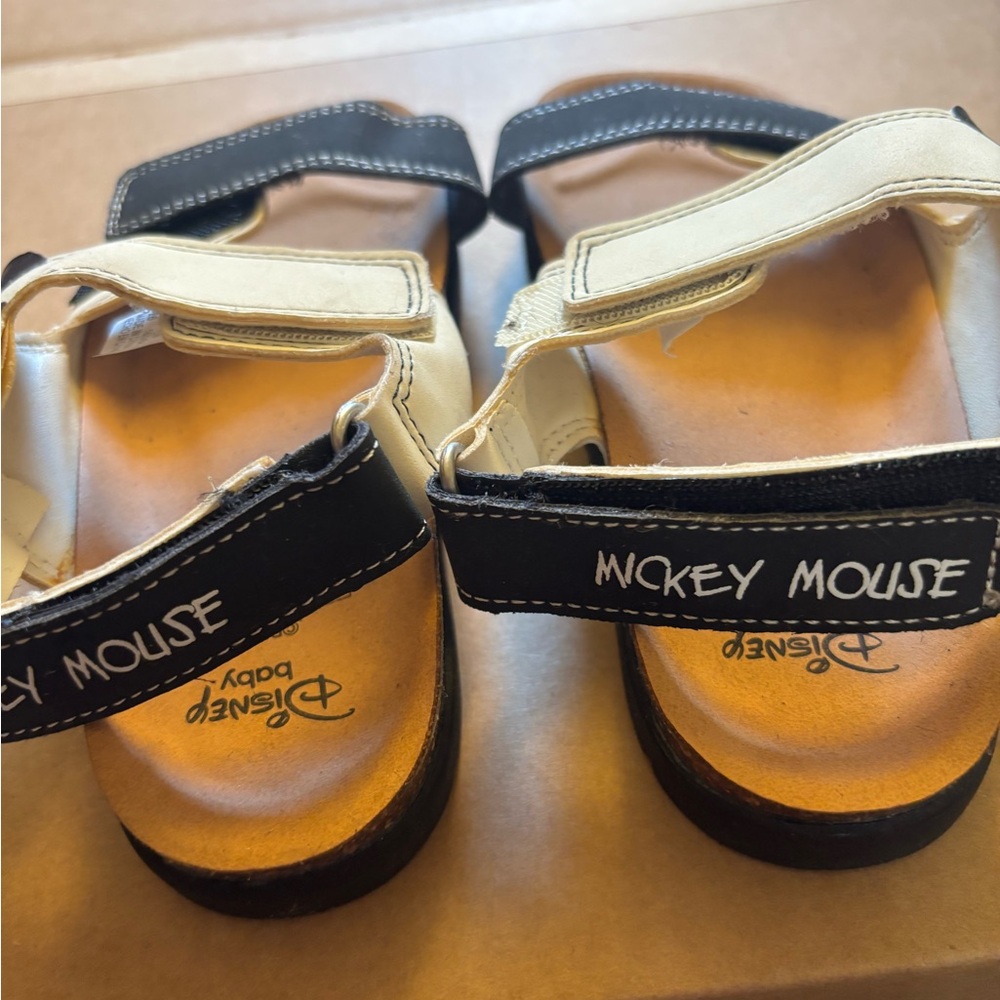 Disney Mickey Mouse Kids Sandals - Black and Cream